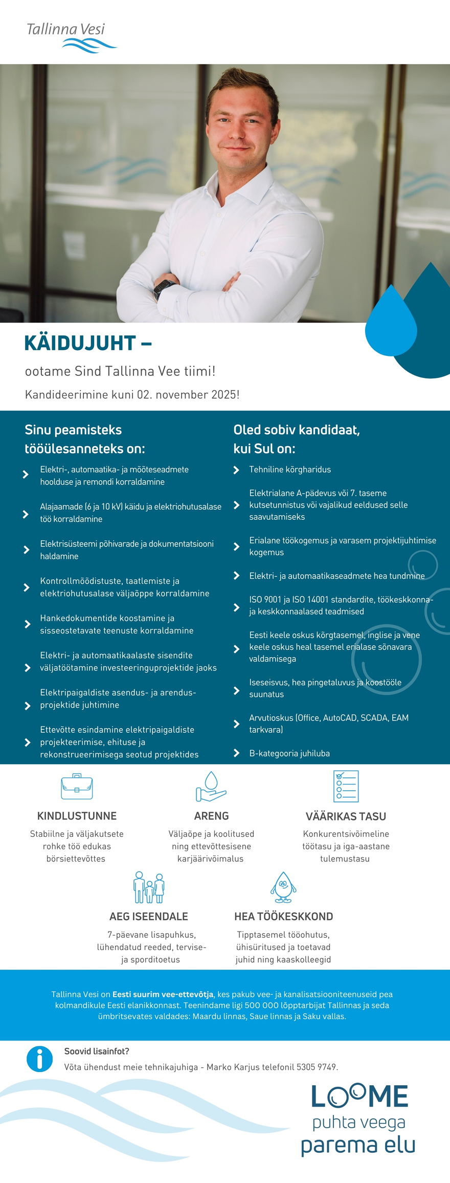 Tööpakkumise Käidujuht kirjeldus