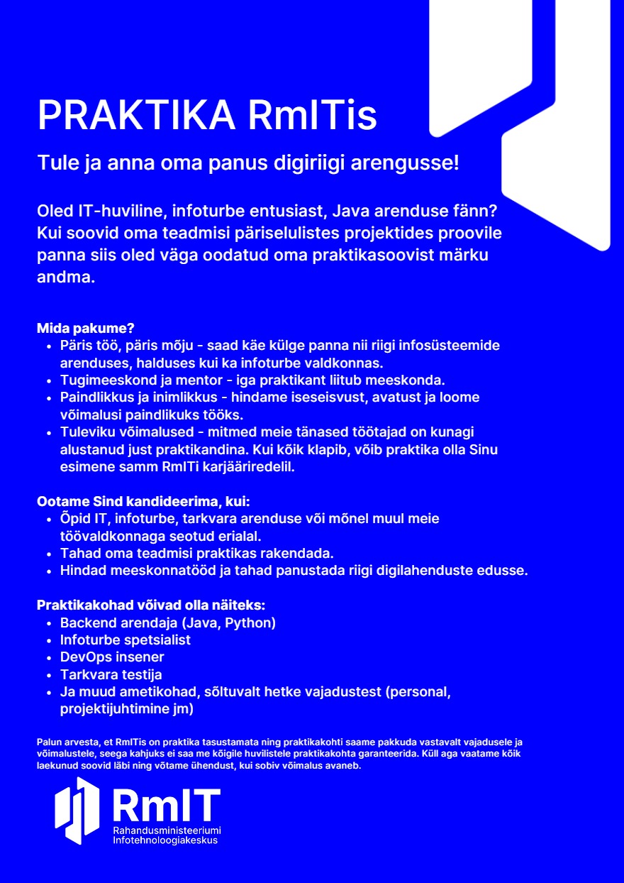 Tööpakkumise Praktika kirjeldus